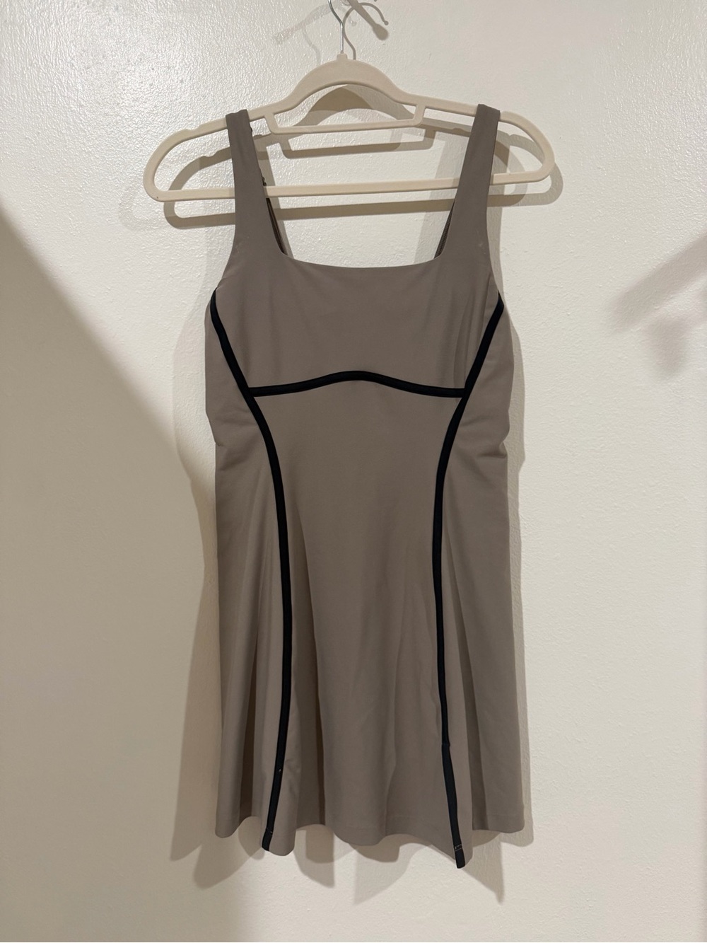 Womens athletic dress with built in shorts